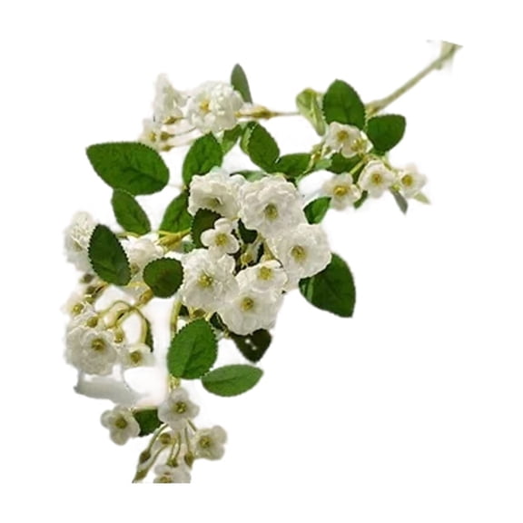 1Pc Artificial Rose Long Stem, Artificial Flowers Rustic Fall Decor Silk Flowre for Tall Vase Fake Silk Flowers(White) - FUYPSE 2026 New