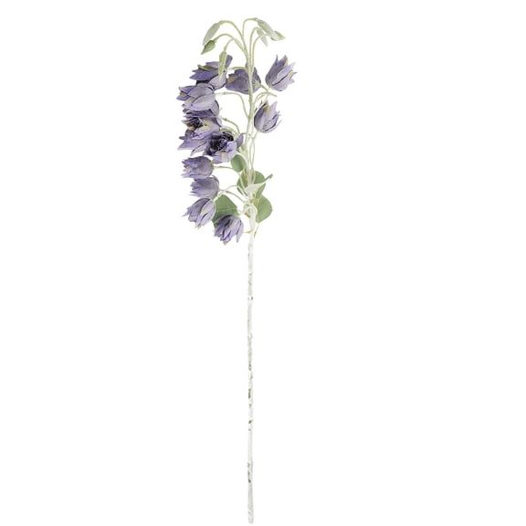 1Pc Artificial Soft Lavender Orchid Stem, 33.46in Tall Fake Dendrobium Flowers with Realistic Petal Textures for Modern Farmhouse Entryway Decor