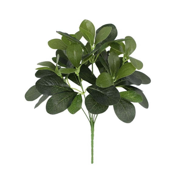 1Pc Artificial Sycamore Leaf Bundle Artificial Sycamore Leaf Plastic For Living Room Office Desk Green