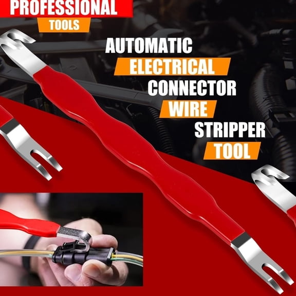 1Pc Automotive Electrical Terminal Connector Disassembly Tool,Automotive Wire Connector Removal Tool,Precise Tips for Safely Pulling Out,Automotive Electrical Terminal Connector Separator Remover,Red
