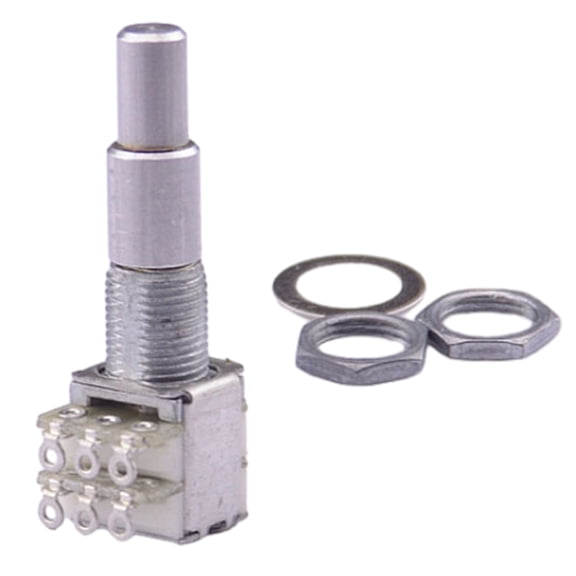 1Pc B5K/B10K/B50K/B100K/B250K/B500K Potentiometer Improve Your Music Experience with Center Detent Stacked Potentiometer