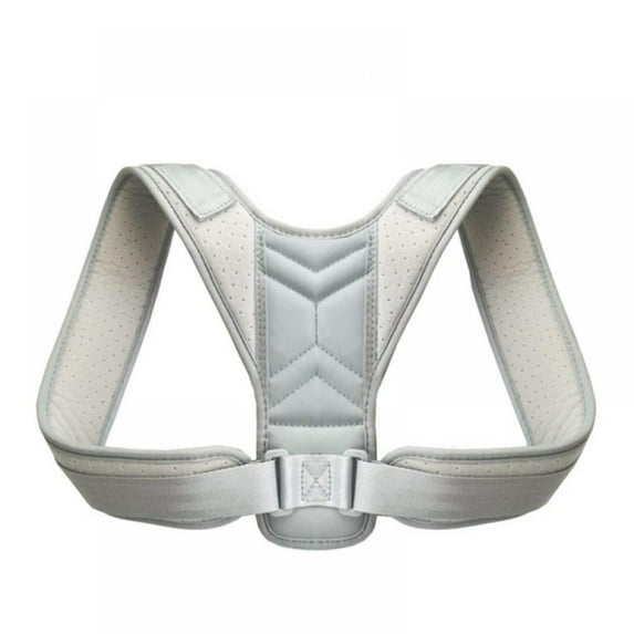 1Pc Back Collarbone Correction Belt Men And Women Anti Hunchback Posture Correction Belt Sitting Posture Corrector Gray M