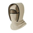 thumbnail image 1 of 1Pc Balaclava Face Mask for Men & Women,Balaclava Ski Mask Warm Full Face Mask,Fleece Winter Thermal Face Cover for Cold Weather Skiing Snowboarding Motorcycling Ice Fishing Outdoor Work,Khaki,14x16", 1 of 6
