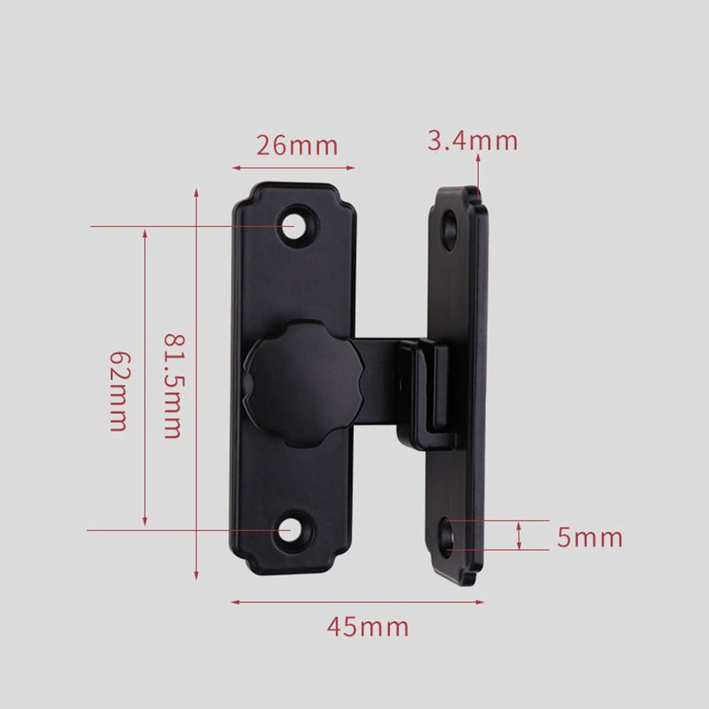 1Pc Barn Door Lock Latch Bolt 90 180 Degree Stainless Steel Toggle ...