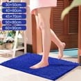 thumbnail image 1 of 1Pc Bathroom Mat Dark Blue Bathroom Carpet Absorbent Bathroom Mat Soft and Comfortable Furry Durable Thickened Bathroom Carpet Machine Washable Reusable Carpet, 1 of 9