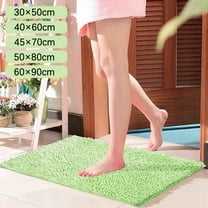 1Pc Bathroom Mat Fruit Green Bathroom Carpet Absorbent Bathroom Mat Soft and Comfortable Furry Durable Thickened Bathroom Carpet Machine Washable Reusable Carpet