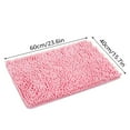 thumbnail image 1 of 1Pc Bathroom Mat Pink Bathroom Rug Won'T Slip Bathroom Mat Soft and Comfortable Furry Durable Thickened Bathroom Rug Machine Washable Reusable, 1 of 9