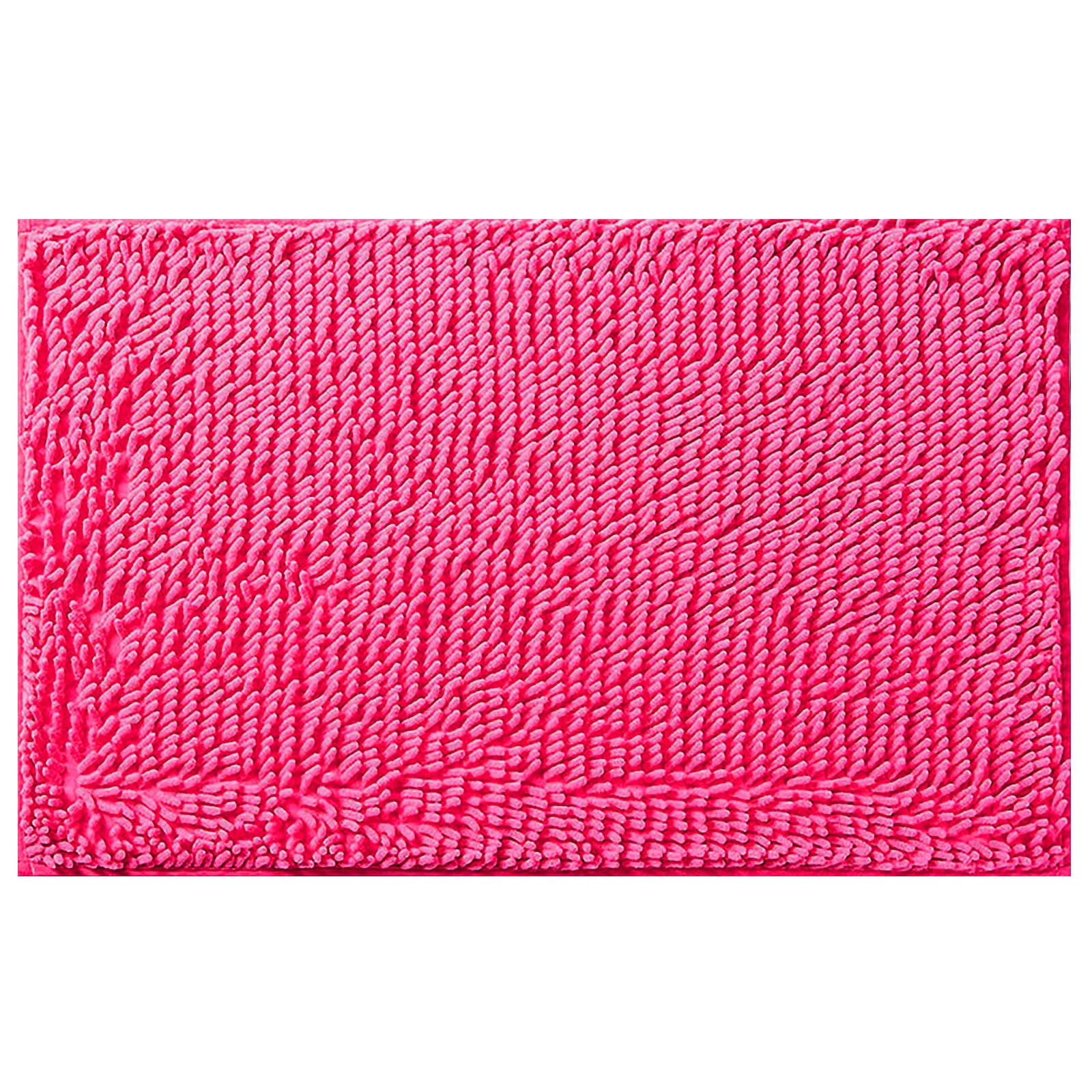1Pc Bathroom Mat Clearance Sale! Polyester Carpet, Rose Red Bathroom