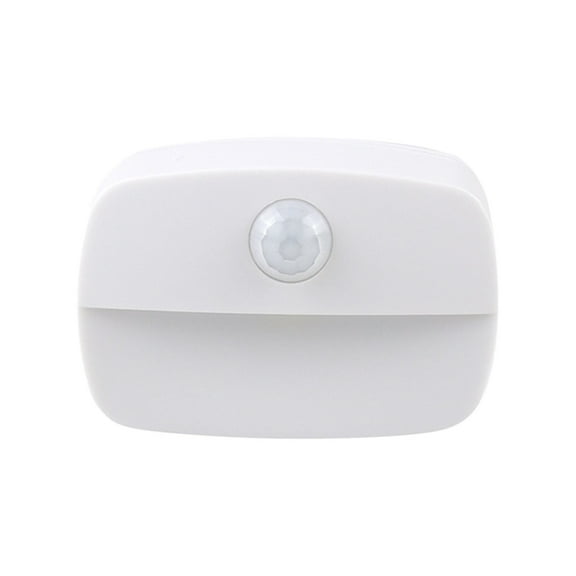1Pc Battery Operated Led Motion Sensor Night Lights Wireless Stick on Lamps for Bedroom Stairs and Kitchen Walls White Provide Your Own 3*Aaa Batteries