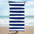 thumbnail image 1 of 1Pc Beach Towel Microfiber Beach Towel Ultra Light Stripe Rainbow Pattern Bath Towel Sand Proof Beach Blanket Travel Multipurpose Towel 75 X 150 Cm Bath Towel, 1 of 3
