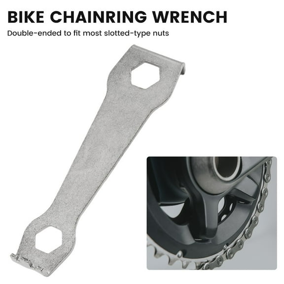 1Pc Bicycle Chainring Crankset Bolt Nut Screw Wrench Mtb Road Bike Removal Tools For Most Slotted-Type Nuts