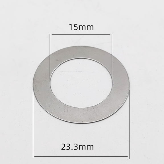 1Pc Bicycle Thru Axle Washer M12X3/7.5Mm /M15X0.2/5Mm Hubs Axle Flat Conical Washers Aluminum Alloy Cycling Bike Component Parts M15X0.2Mm