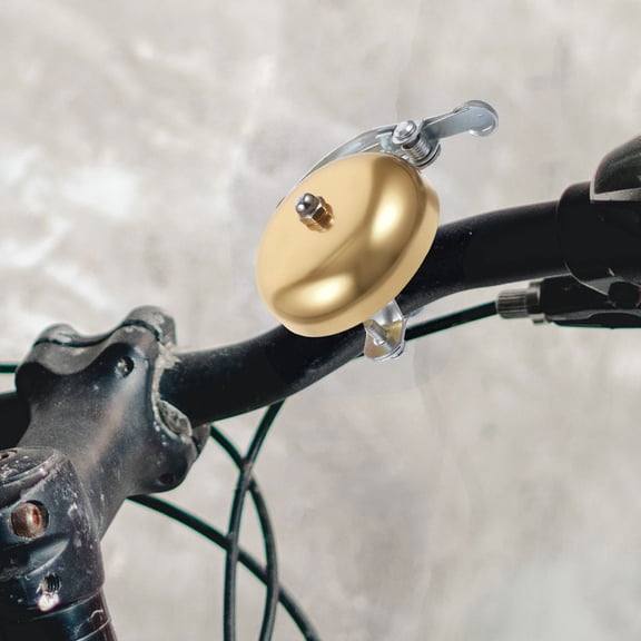 1Pc Bike Bell Bells Loud Crisp Sound Hand Ringing Bike Safty Bike Bell for Cycling Biking (Golden)