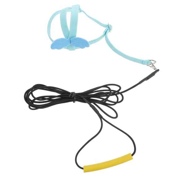 1Pc Bird Outdoor Flying Harness in Blue Easy to Use Durable Parrot Leash