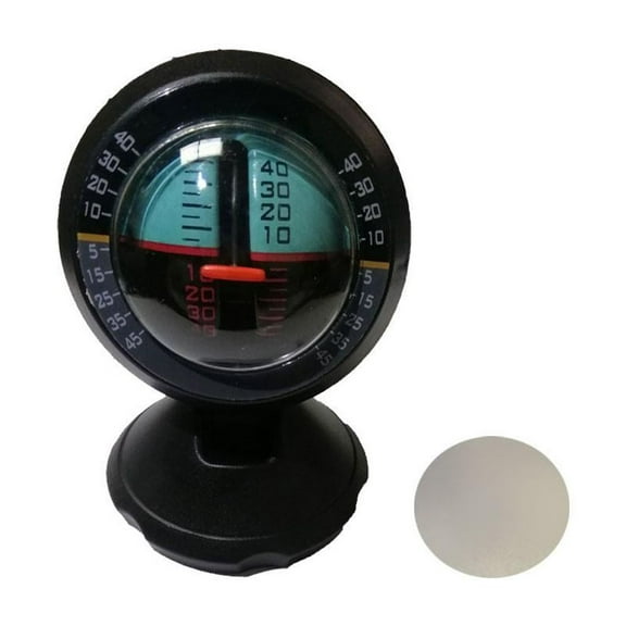 1Pc Black Car Balancer Angle Tilt Indicator Level Inclinometer Gauge Meter Y5A5 By NZRUANE