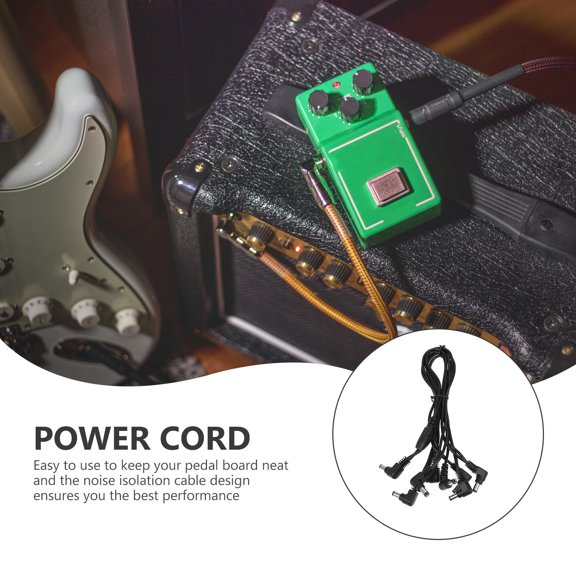 1Pc Black Guitar Effector Connecting Line for Steady Guitar Pedal Operation