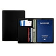 thumbnail image 1 of 1Pc Black Leather Multi-Card Slot Passport Protection Booklet, "Stylish Leather Passport Wallet Available in Nine Gorgeous Colors for Seeking Functionality and Fashion", 1 of 4