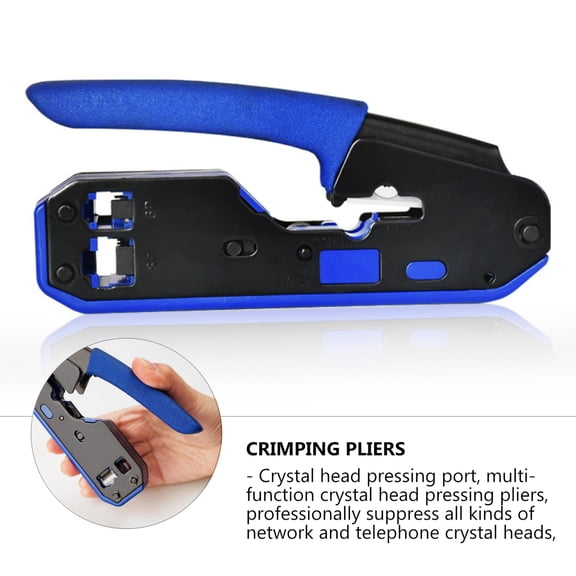 1Pc Black Network Cable Stripping Hand Tool with Comfortable Frosted Handle