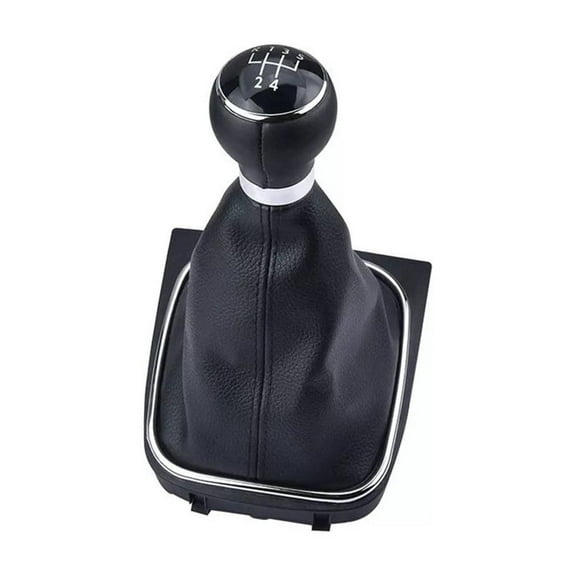 1Pc Black Shift Boot Gear Knob Kit For Eos For Golf 5 V 6 Vi For Jetta For Frame 5 Speed
