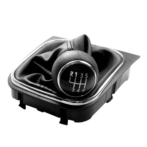 1Pc Black Shift Boot Gear Knob Kit For Eos For Golf 5 V 6 Vi For Jetta For Frame 6 Speed