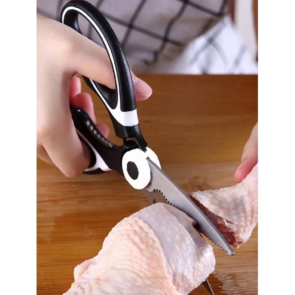 1Pc Black Stainless Steel Scissor Kit - Panda Design Bbq & Kitchen Tool - New