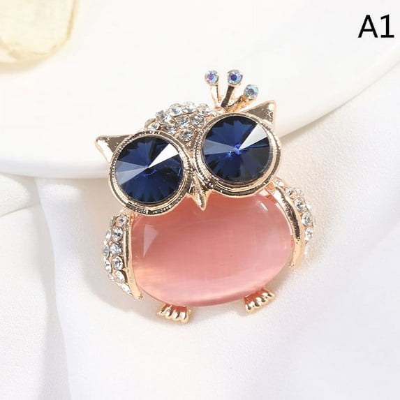 1Pc Blue Eye Owl Brooches for Women Cute Animal Brooch Pin Clothes Accessories