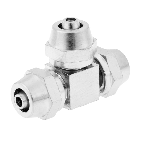 1Pc Brass Tee Shape Pneumatic Quick Coupler 4mm 6mm 8mm 10mm 12mm Three Way Fittings Connector for Hose Tube