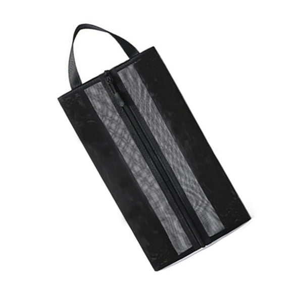 1Pc Breathable Shoe Bags with Hollow out Fabric and Smooth Zippered Shoe Storage Travel Shoe Bag for Easy Access