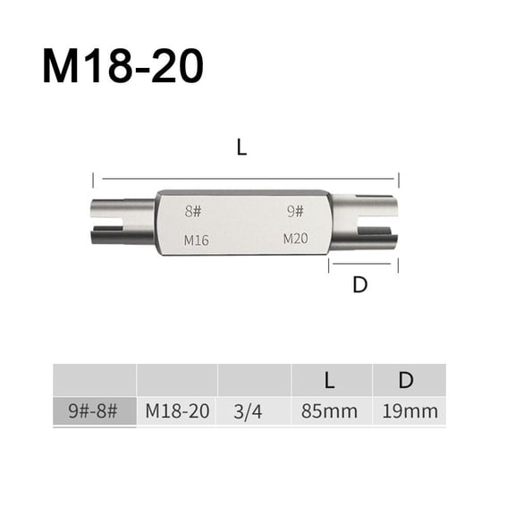 1Pc Broken Head Taps Set Hex Double Head Screw Tap Extractor-M22 9