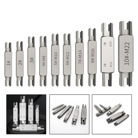 1Pc Broken Head Taps Set Hex Double Head Screw Tap Extractor -M22 Screw Tap 1 Fangkenuo