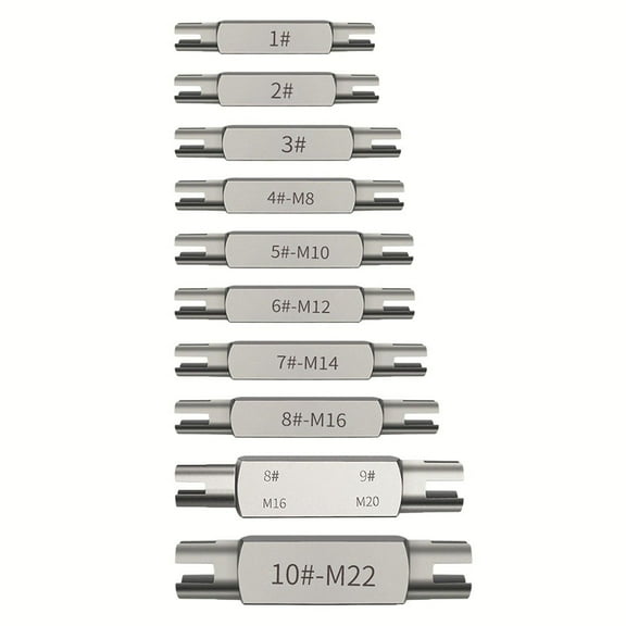 1Pc Broken Head Taps Set Hex Double Head Screw Tap Extractor -M22 Screw Tap 4 Fangkenuo