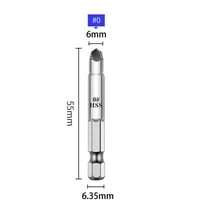 1Pc Broken Screw Extractor Remover Set Easy Out Damaged Stripped Drill Bits Bolt 0#