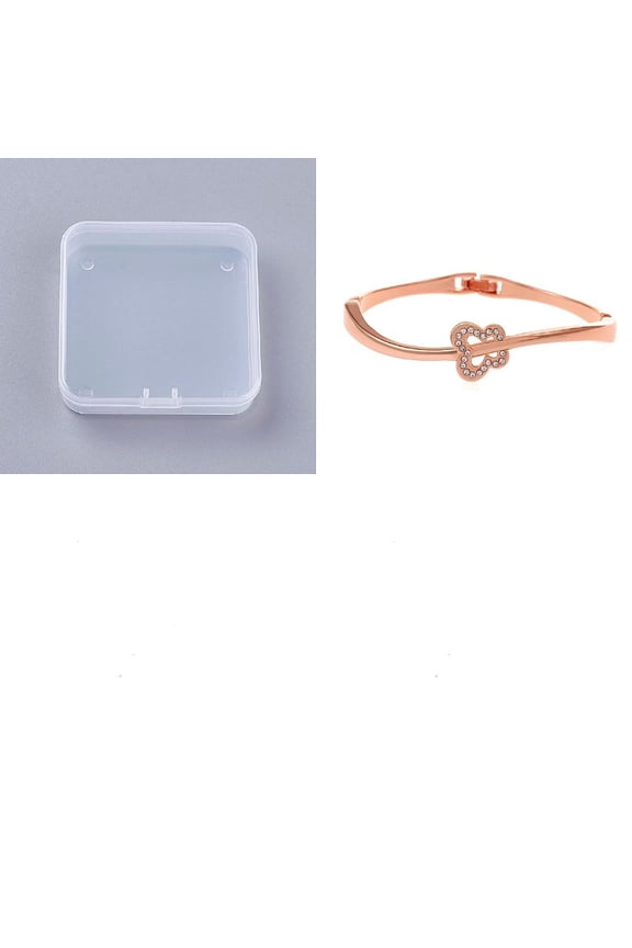 1Pc Butterfly Cuff Bracelet Micro Pave Clear Cubic Zirconia Bangle for Women Festival Elegant Gifts DIY Rose Gold