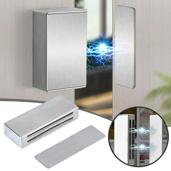 1Pc Cabinet Door Magnetic Catch, Adhesive Self-Stick Stainless Steel No Drilling, By Meiiso, Large Inventory!