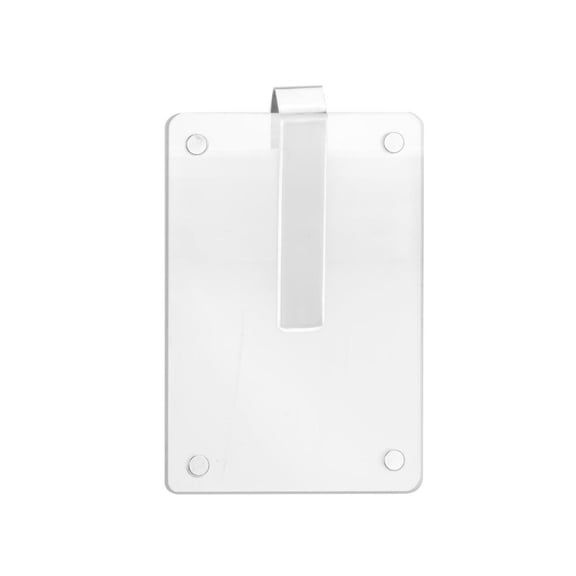 1Pc Car Picture Holder with Protctive Film- Acrylic Personalized Car Visor Photo Clip - Car Accessproes Car Picture Frame Suitable for Adding Family or Personal Photos, Easy to Use(White,3.5x2.3")
