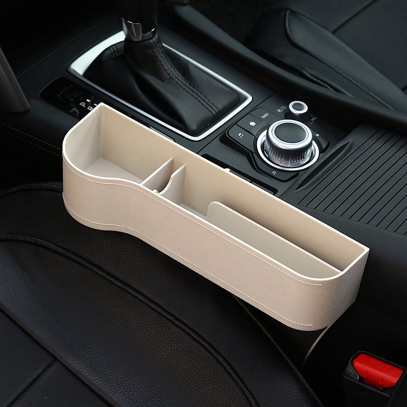 1Pc Car Seat Crevice Gaps Storage Box ABS Auto Drink Pockets Organizers ...