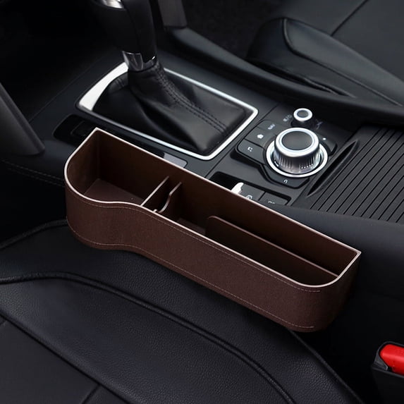 1Pc Car Seat Storage Box,Multifunctional Car Seat Crevice Storage Box, Car Accessories,Universal Car Seat Gap Filler Organizer Box with Cup Holder,Seat Crevice Slit Pockets