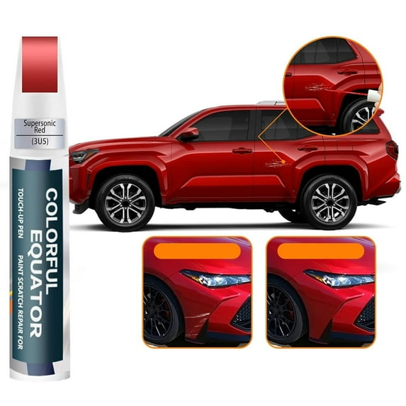 1Pc Car Touch-Up Paint,Car Paint Scratch Repair Pen,Automotive Scratch Repair Paint Pen,Vehicle Touch-Up Paint Pen for Car Scratches,Quick & Easy Solution to Repair,2 in 1 Scratch Remover Pen,Red