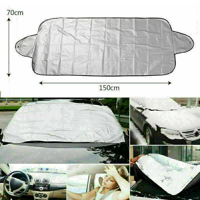 1Pc Car Windshield Cover, Snow Ice Frost Sun UV Dust Water Resistent -  Pefect Fit for Cars SUVs All Years Summer/Winter