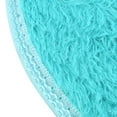 thumbnail image 1 of 1Pc Carpet,Oval Carpet Mat Blue 30*40,30*40Cm Anti-Skid Fluffy Shaggy Area Rug Home Bedroom Bathroom Floor Door Mat, 1 of 4