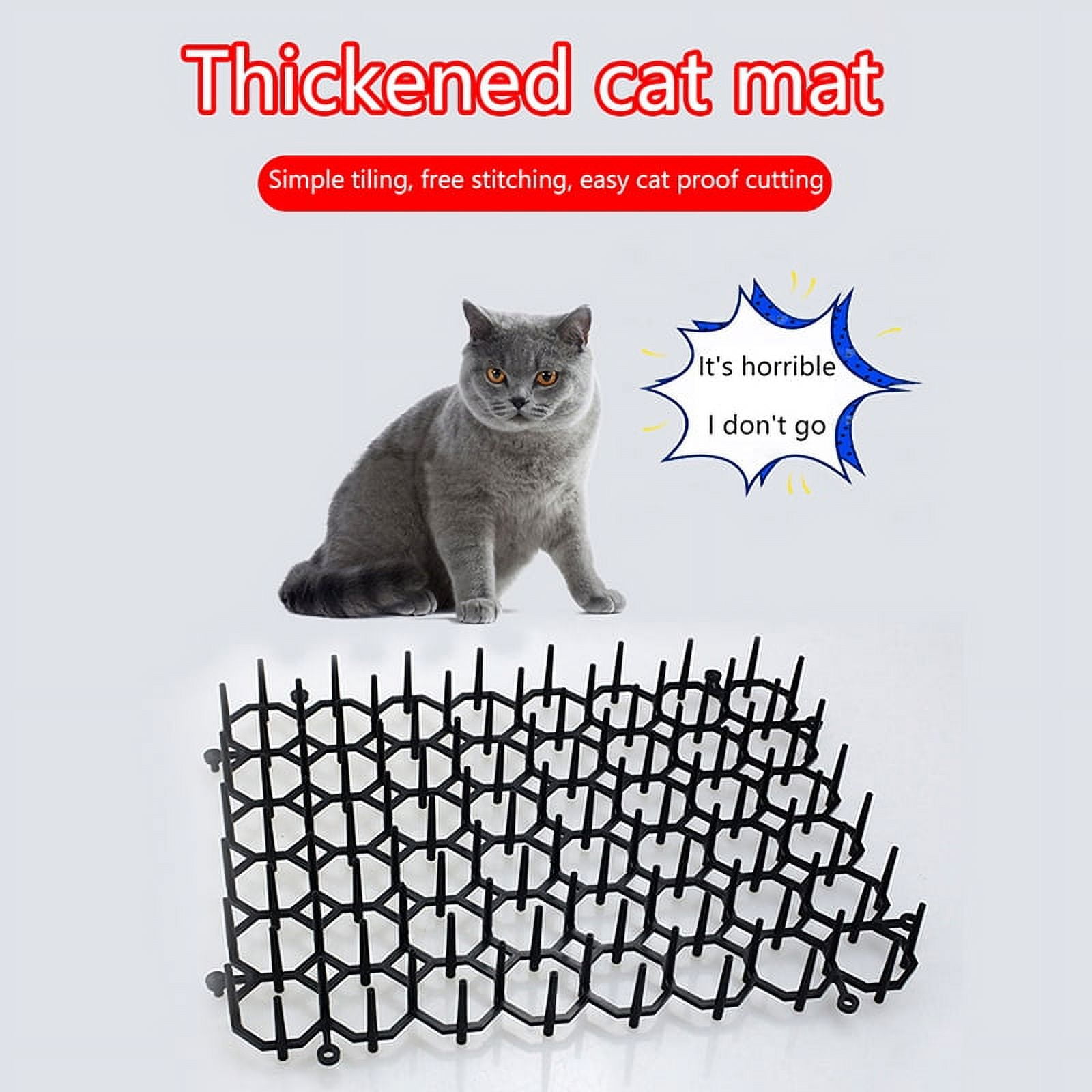 1Pc Cat Mats Anti Cat Garden Repellent Mat Stimulation Strips Keep Cats Away Safe Plastic Spike Garden Protection Accessories Walmart