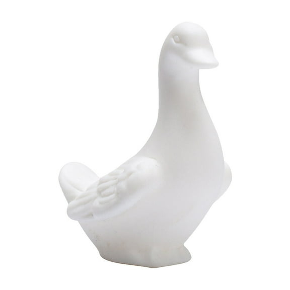 1Pc Ceramic Duck Tabletop Ornament Home Furnishing Gift Table Decor (White)