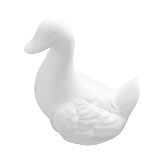 FUEENIRVA Cute Figurines Ceramic Duck Tabletop Decoration White Table Decor Lovers Birthday 1Pc