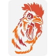 thumbnail image 1 of 1Pc Chicken Head Painting Stencil Drawing Template on Wood Wall Paper Furniture 8.3x11.7inch, 1 of 9