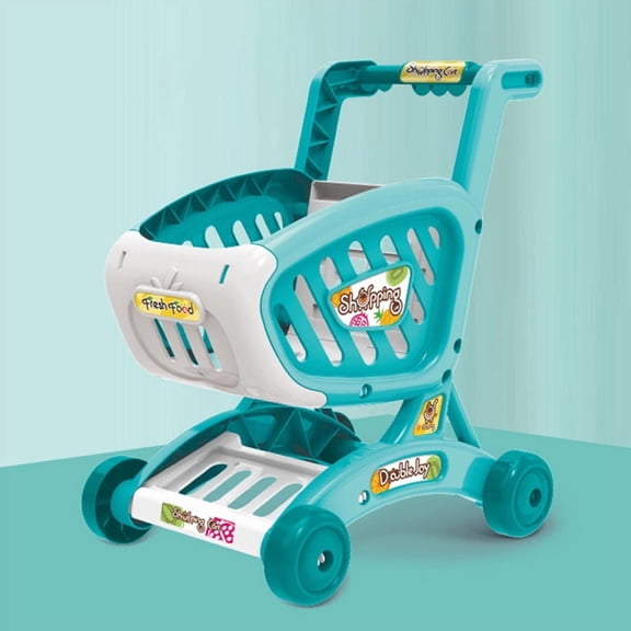 1Pc Children's Pretend Play Supermarket Shopping cart/trolley Toy, Perfect for Role-playing and Imaginative Play. Suitable for Both Boys and Girls.