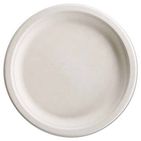 1Pc Chinet PaperPro Naturals Fiber Dinnerware, Plate, 10.5" dia, Natural, 125/Pack, 4 Packs/Carton (25776)G7