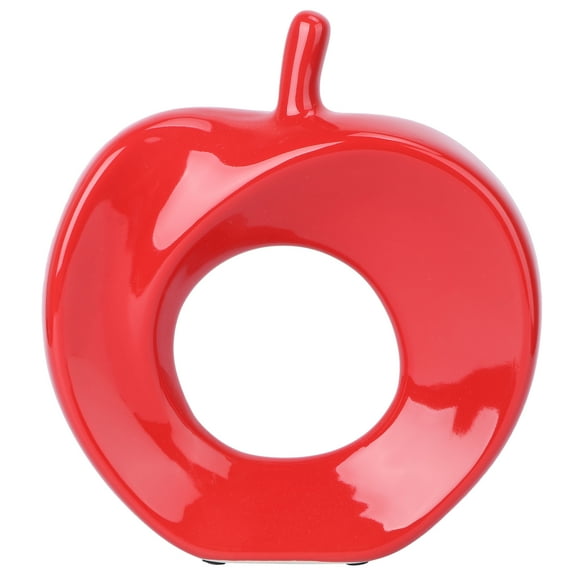 1Pc Christmas Apple Shaped Adornment Ceramic Crafts Apple Model Decoration