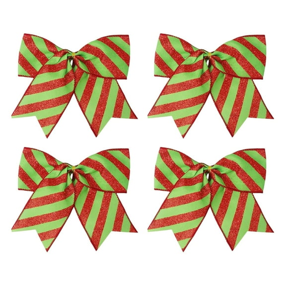 1Pc Christmas Bow for Tree Gift Wrapping Garland, Xmas Decoration Holiday Party Crafts Xmas Tree Ribbon Ornaments