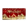 thumbnail image 1 of 1Pc Christmas Garage Door Cover Banner, Red Festival Large Hanging Backdrop, Merry Christmas Garage Wall Decorations for Holiday Party Decor,71X189In(Large), 1 of 6