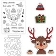 thumbnail image 1 of 1Pc Christmas Themed Clear Stamps Silicone Cutting Die Painting Stencils for DIY Scrapbooking Photo Album Cards Decor Paper Craft, 1 of 9